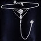 Heart Rhinestone Panty Body Jewelry Female